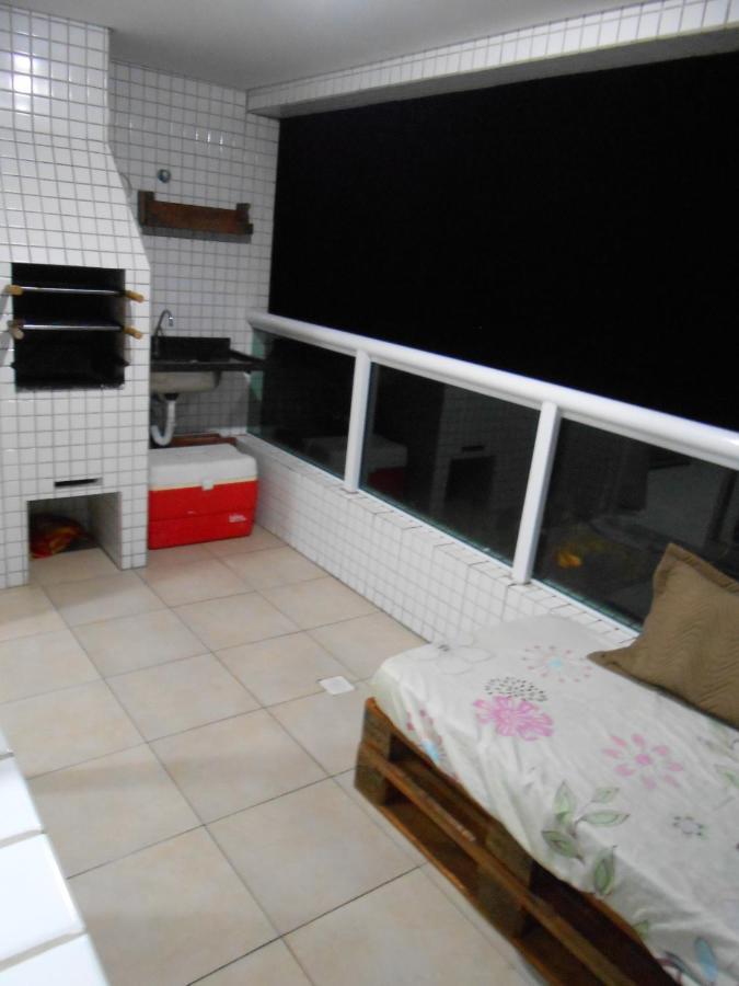 Apto Varanda Gourmet Frente Ao Mar Praia Grande (Santos) Buitenkant foto